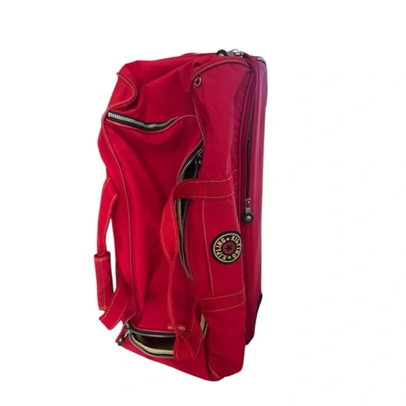 Kipling Bold Red Travel Duffel - Picture 12 of 16